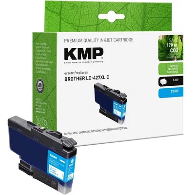 Tintenpatrone KMP Cian High Yield 50 ml Kompatibel Brother LC427XLC