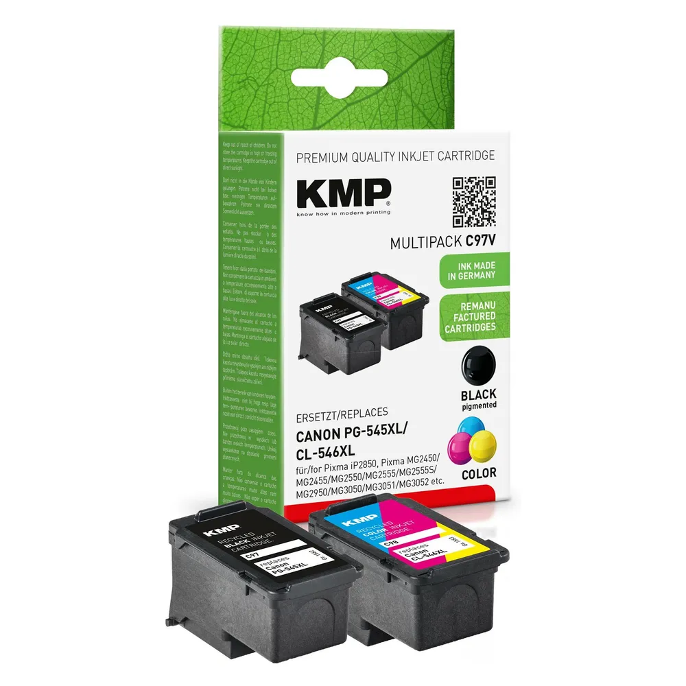 KMP Tintenpatrone C97V, kompatibel zu Canon PG-545XL/CL-546XL