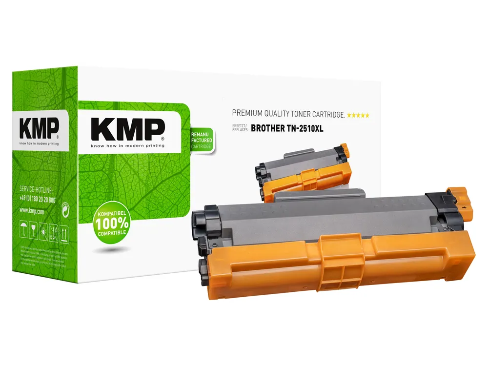 KMP Toner 1270,3000 für Brother, ersetzt TN2510XL schwarz