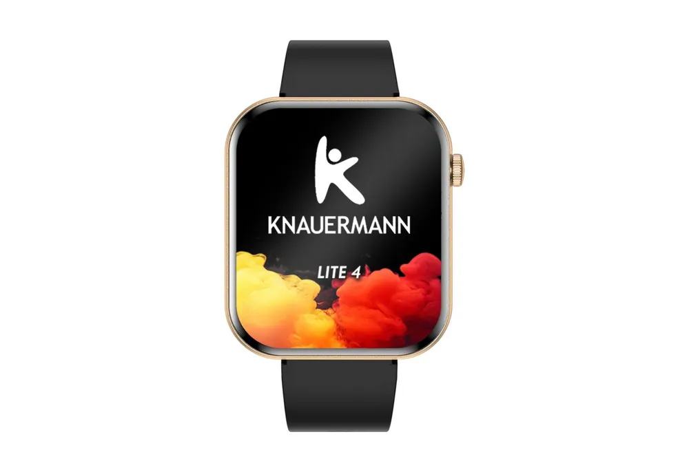 Knauermann Lite 4 (2026) Gesundheitsuhr mit GPS & Telefonfunktion Smartwatch, Bluetooth