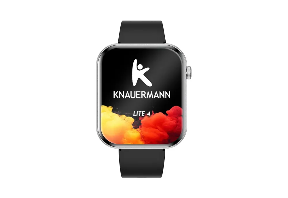 Knauermann Lite 4 (2026) Gesundheitsuhr mit GPS & Telefonfunktion Smartwatch, Bluetooth