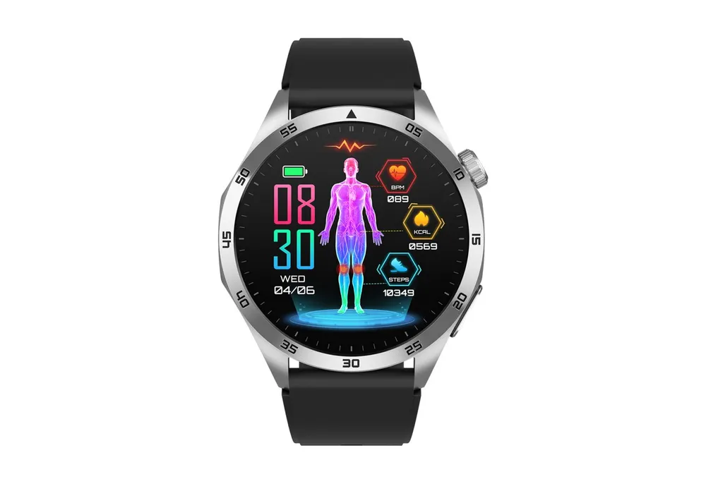 Knauermann PRO 3 Fan Edition (2025) mit Telefon & Notruffunktion EKG Smartwatch, Bluetooth