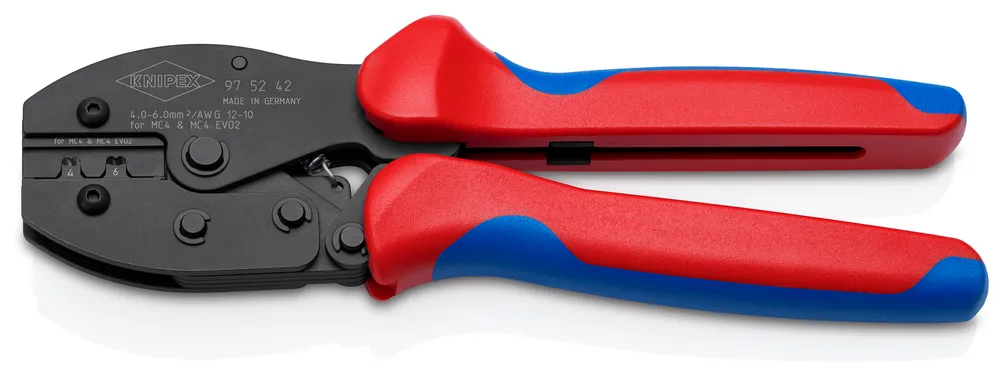 KNIPEX Crimpzange PreciForce, 97 52 42 SB, für MC4-/MC4 EVO 2-Steckverbinder