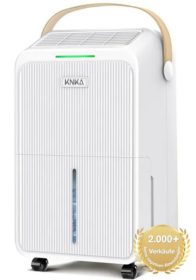 KNKA PRO Luftentfeuchter Luftentfeuchter Elektrisch Gegen Schimmel & Nässe, für 232 m³ Räume, Entfeuchtung 16 l/Tag, Tank 2,5 l, ≤50 dB & energieeffizient für Keller, Bad und Schlafzimmer
