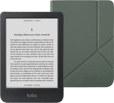Kobo Clara BW Schwarz  + Sleep Cover Grün