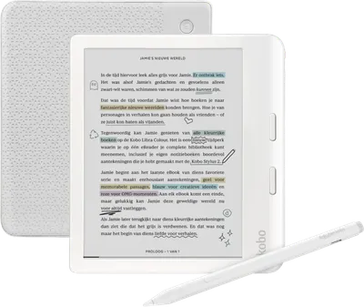 Kobo Libra Colour Weiß + Kobo Stylus 2