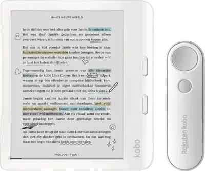 Kobo Libra Colour Weiß + Remote