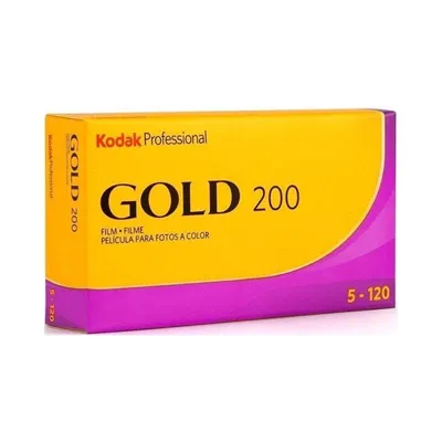 Filmr Rolle Kodak PK5 120 Gold 200 Mittelformat ISO 200 Feines Korn 5er-Pack