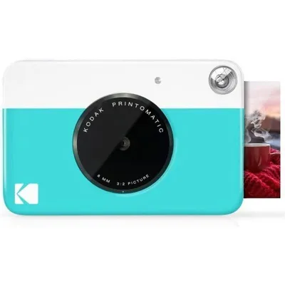 Digitalkamera Kodak Printomatic 10 MP 8mm F2 Sofortbild MicroSD Blau Weiß