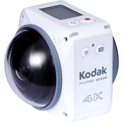 Kodak Pixpro 4KVR360 Action Cam 360º Dual Lens 4K WiFi Sportkamera mit Zubehör