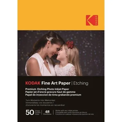 Druckerpapier Kodak Fine Art Graate A6 210 g Prägung matt