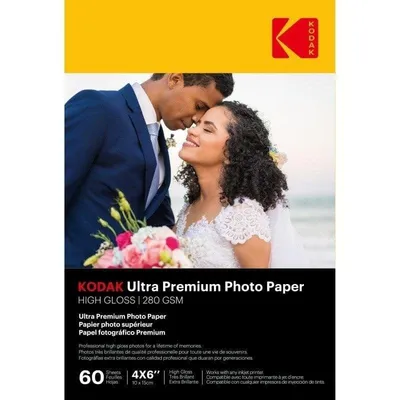 Fotopapier Kodak 10x15 cm 280 g m2 glänzend 60 Blatt
