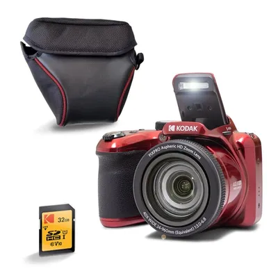 Kodak Pixpro AZ405 Kompakte Digitalkamera, 20 MP, 40-fach optischer Zoom, CCD-Sensor, 32 GB SD-Karte