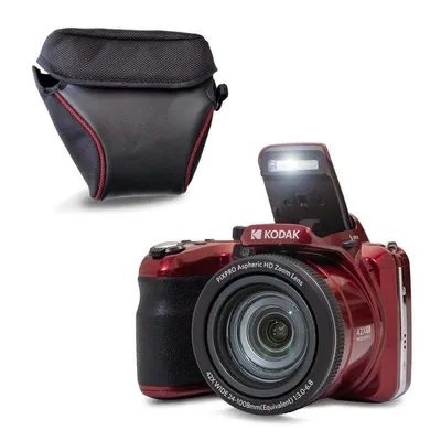 Kamera Kodak Pixpro AZ425 20MP 42x Zoom FHD 3" LCD Rot mit Tasche