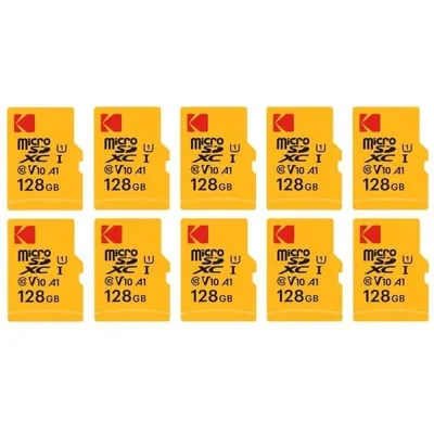 Speicherkarte Kodak Micro SDXC 128GB mit SD-Adapter 10er Pack
