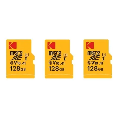 Speicherkarte Kodak Micro SDXC 128GB 3er-Pack mit SD-Adapter