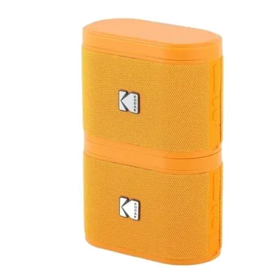 Tragbare, stapelbare Bluetooth-Lautsprecher von Kodak mit 5 W, magnetischer Dockingstation und 3 Stunden Akkulaufzeit