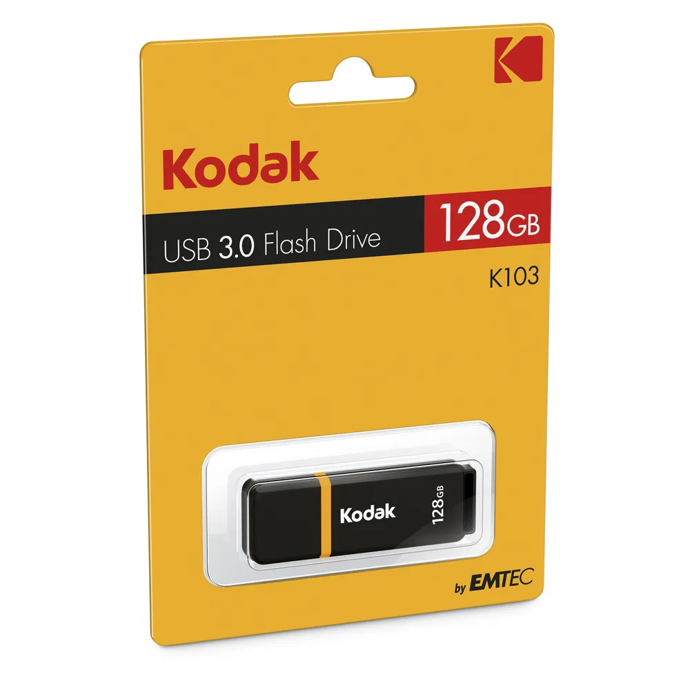 USB Stick Kodak Classic K103 128GB USB 3.2 Gen 1 Schwarz Gelb