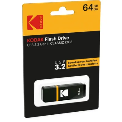 Kodak K100 64 GB USB 3.1 Compact Flash-Laufwerk mit ultraschneller Übertragung