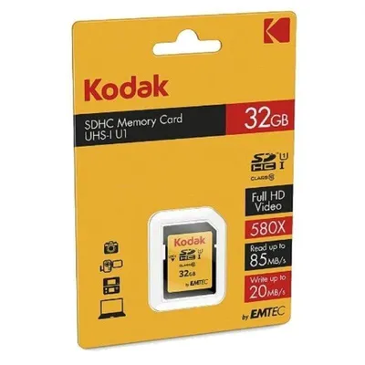 Karte Kodak EKMSD32GHC10K 32GB SDHC UHS-I Klasse 10 90MB/s