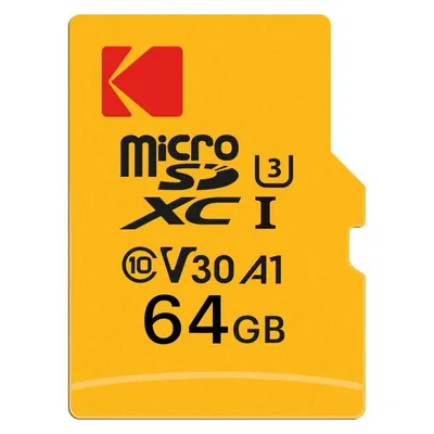 MicroSDXC Speicherkarte Kodak Ultra Performance 64GB UHS-I U3 V30 A1