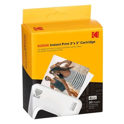 Kodak ICRG330 3 Fotopatronen 7,6 x 7,6 cm + 30 Blatt für Mini Shot C300/C300R und Drucker P300
