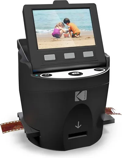 Kodak Digital Film Scanner, Konvertiert Negative und Filmdias Dia/Negativ -Scanner, (konvertiert 35mm, 126, 110, Super 8 und 8mm in JPEG)