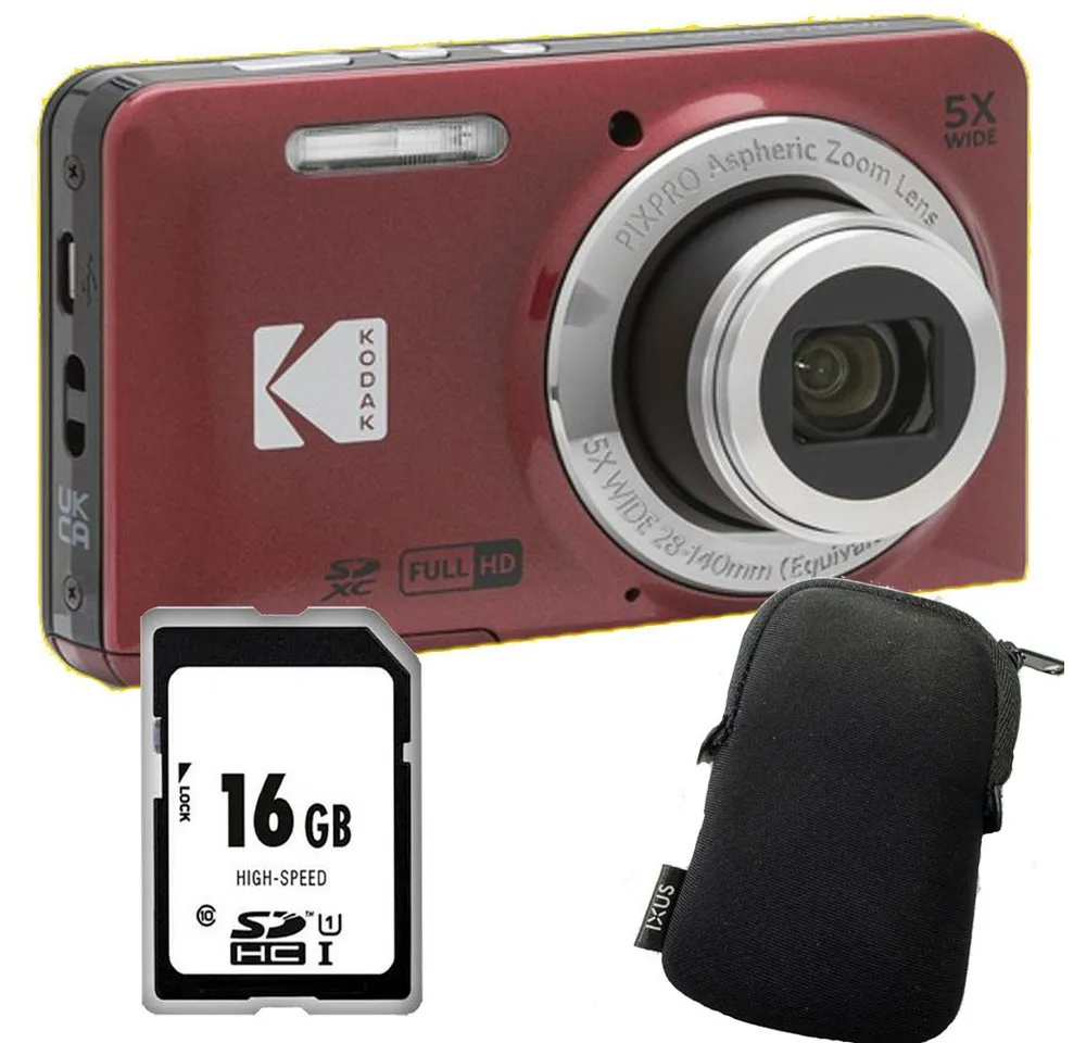 Kodak Kodak FZ55 rot Digitalkamera Set Angebot Kompaktkamera