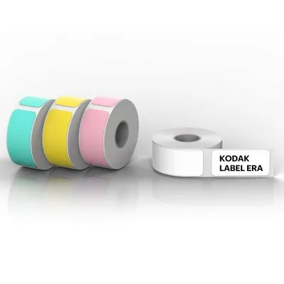 Rolle Klebepapier Kodak Label Era M50 12 Stück verschiedene Farben