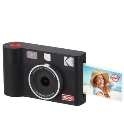Fotodrucker Kodak MS200 Schwarz 2,1x3,4 Zoll Wasserfest Fingerabdruckresistent Bluetooth