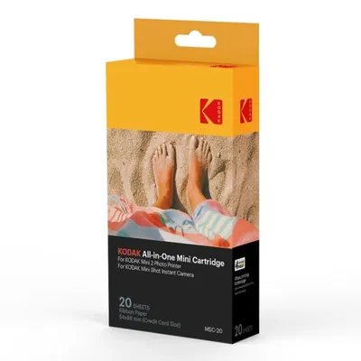 Kodak MSC20 All-in-One MC Ersatzpapier 54x86 mm 20 Blatt für Mini 2 Drucker