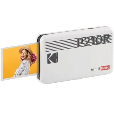 Fotodrucker Bluetooth Sublimation Kodak Mini 2 Retro kompakt Akku weiß