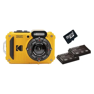 Kodak PIXPRO WPZ2 16 MP Kompakt-Digitalkamera mit 4-fach optischem Zoom, BSI CMOS-Sensor, WLAN, wasserdicht und stoßfest
