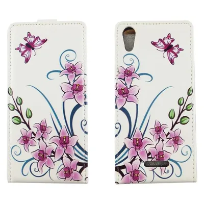 König Design Wiko Lenny 4 Handyhülle Schutzcase Lotusblume Tasche Flip Cover Bumper Etuis Neu