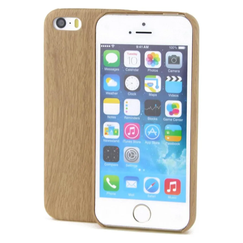 König Design Apple iPhone 8 Plus TPU Handy Hülle Holz Optik Schutz Case Bambus Cover Etuis