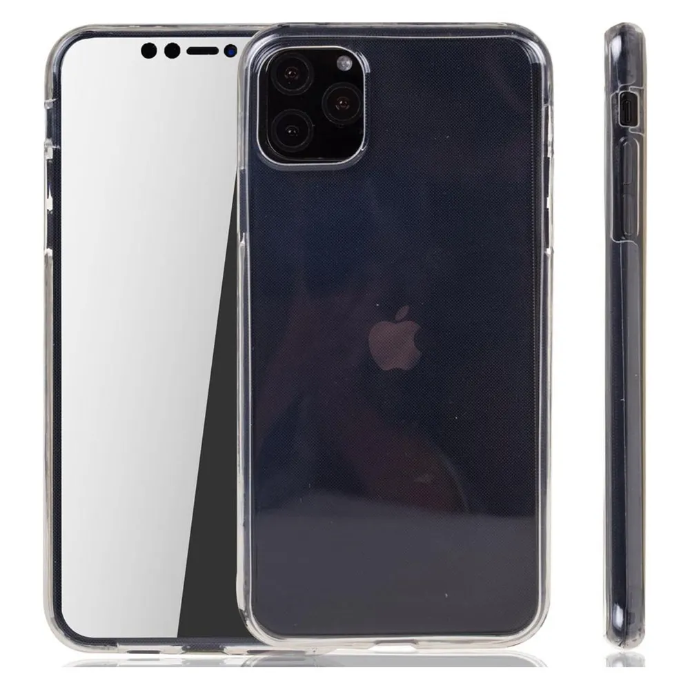 König Design Apple iPhone 11 Hülle Case 360 Handy Schutz Tasche Cover Full TPU Transparent