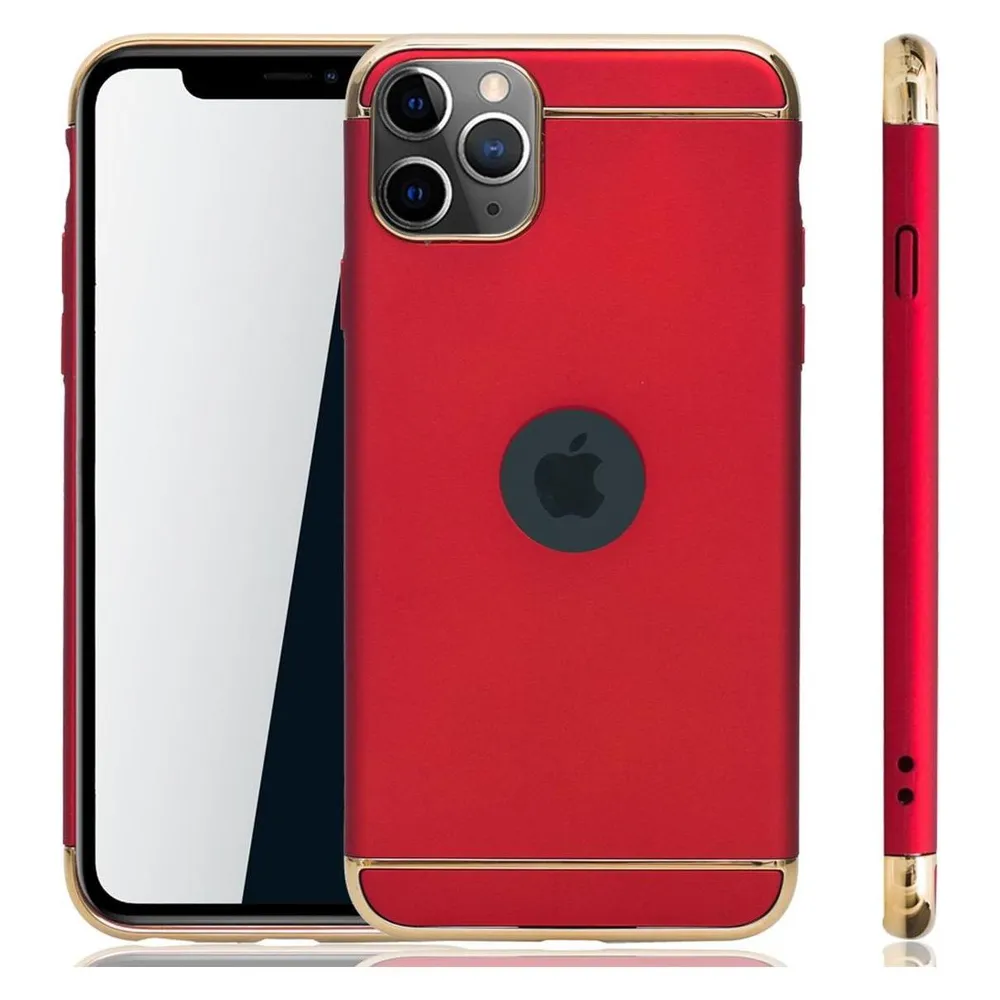 König Design Apple iPhone 11 Pro Hülle Case Handy Cover Schutz Tasche Schutzhülle Bumper Rot