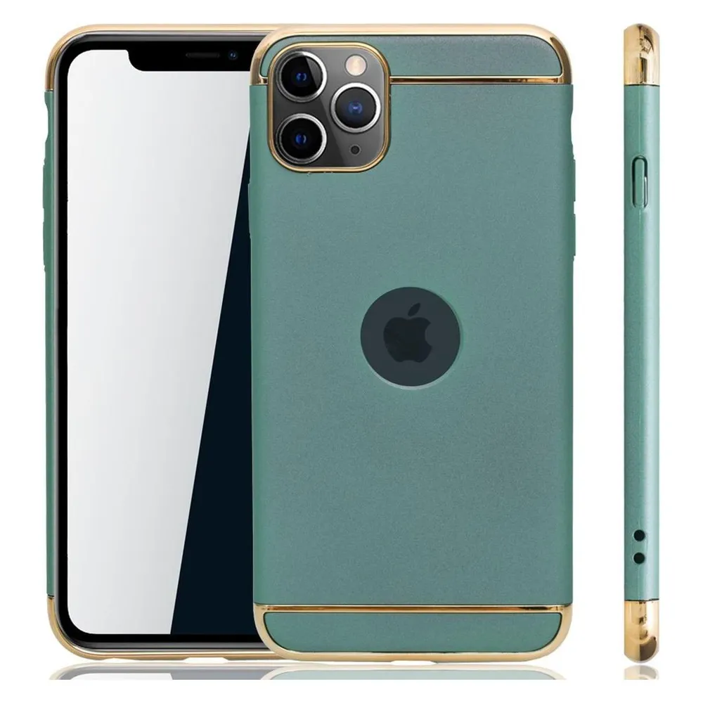 König Design Apple iPhone 11 Pro Hülle Case Handy Cover Schutz Tasche Schutzhülle Etui Grün (Apple iPhone 11 Pro)