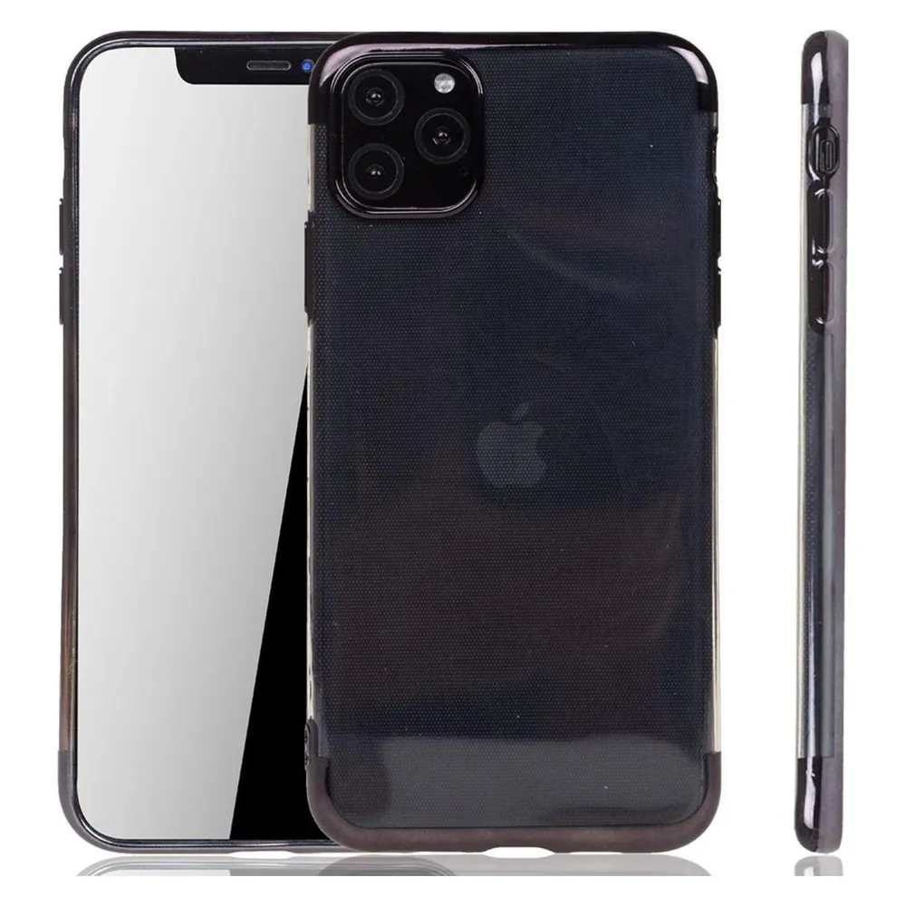 König Design Apple iPhone 11 Pro Max Hülle Case Handy Cover Schutz Tasche Schutzhülle Schwarz (Apple iPhone 11 Pro Max)
