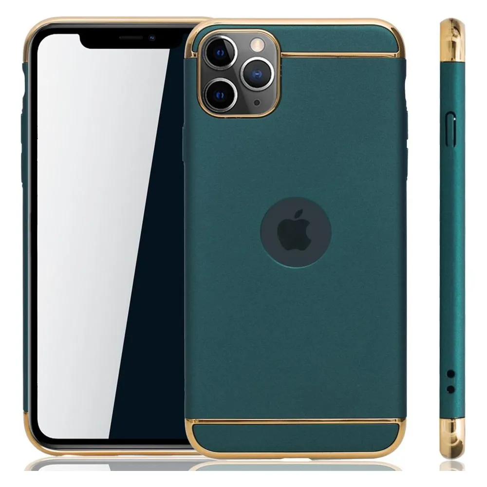König Design Apple iPhone 11 Pro Max Hülle Case Handy Cover Schutz Tasche Schutzhülle Grün (Apple iPhone 11 Pro Max)