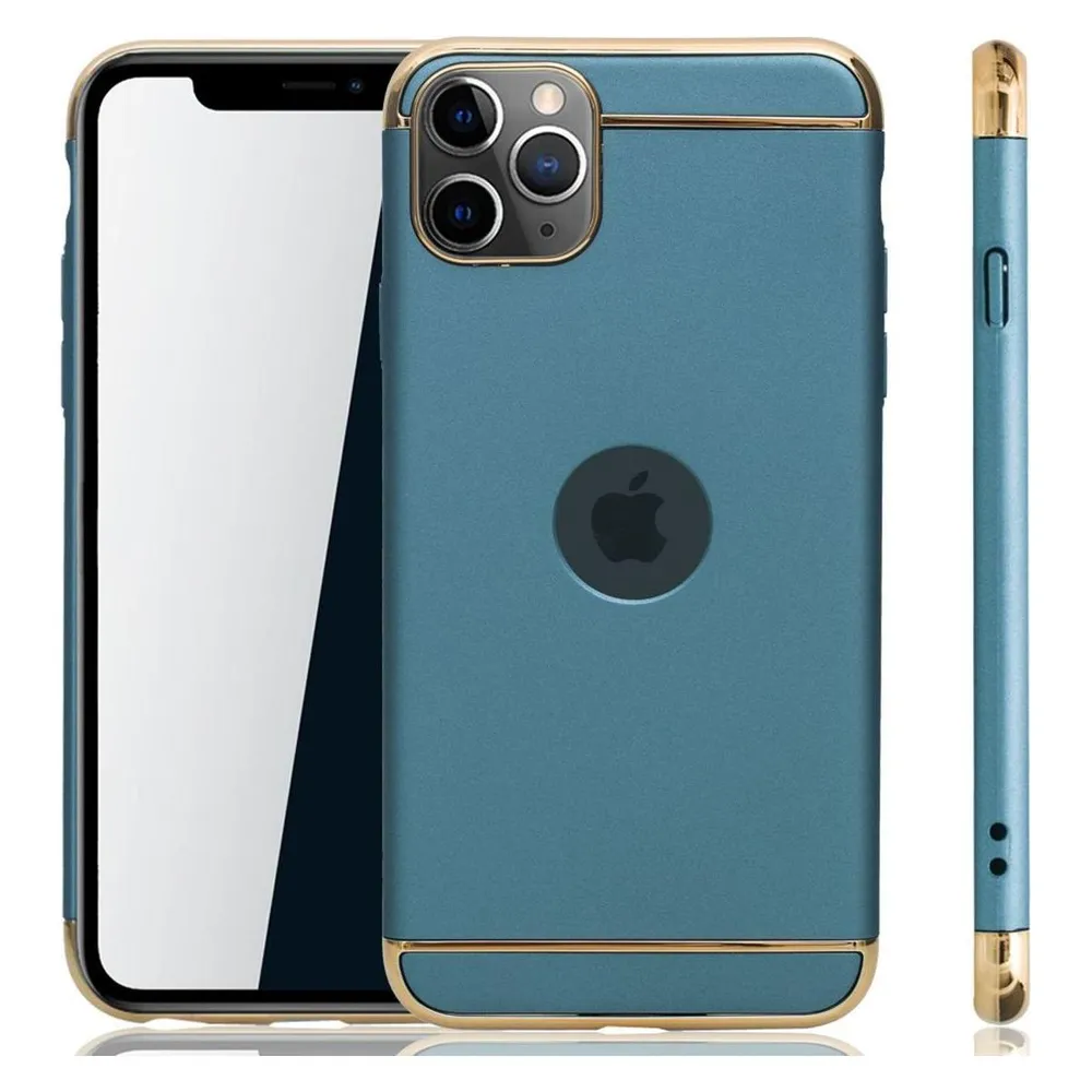 König Design Apple iPhone 11 Pro Max Hülle Case Handy Cover Schutz Tasche Schutzhülle Blau (Apple iPhone 11 Pro Max)