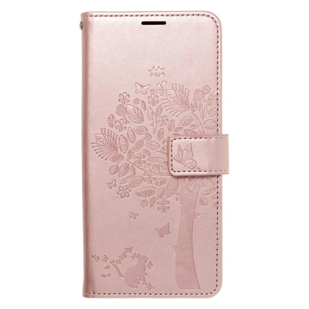 König Design Apple iPhone 12 Mini Handyhülle Schutztasche Case Cover Wallet Etuis Baum Rosa