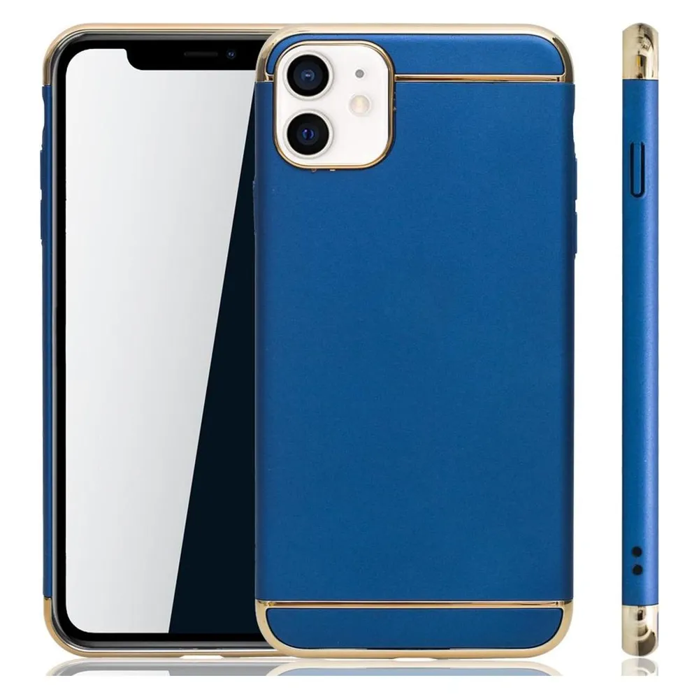 König Design Apple iPhone 12 mini Hülle Case Handy Cover Schutz Tasche Schutzhülle Bumper Blau