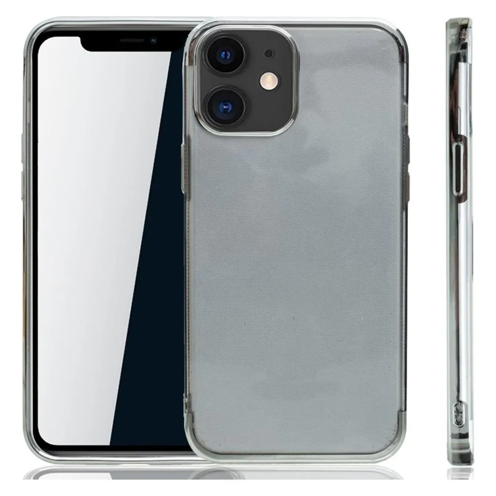 König Design Apple iPhone 12 mini Hülle Case Handy Cover Schutz Tasche Schutzhülle Etui Silber (Apple iPhone 12 mini)