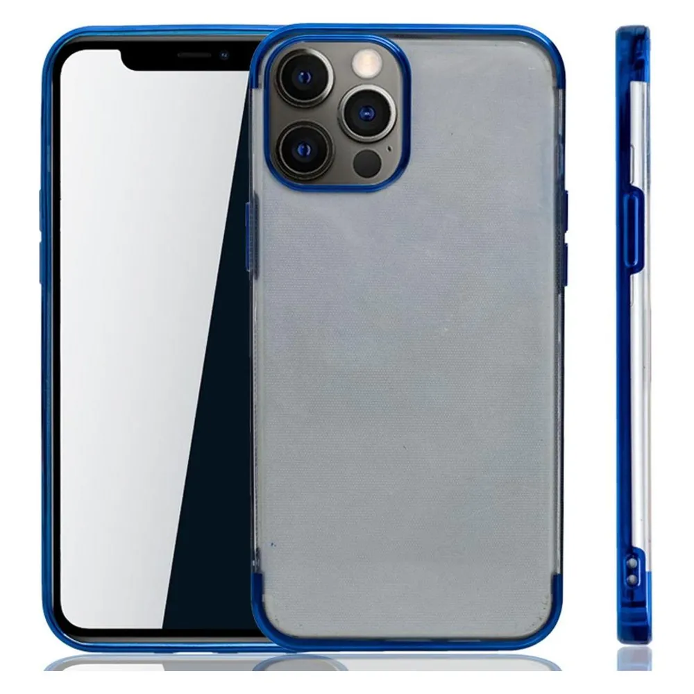 König Design Apple iPhone 12 Pro Max Hülle Case Handy Cover Schutz Tasche Schutzhülle Etuis Blau