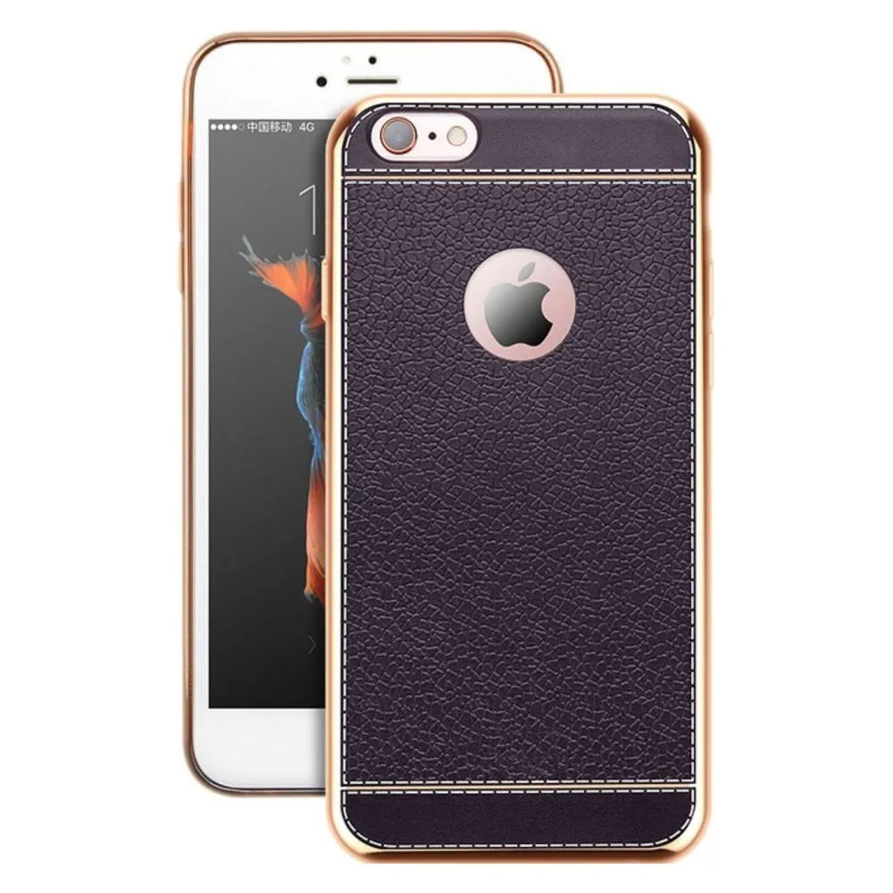 König Design Apple iPhone 5 / 5s / SE Handy Hülle Schutz Case Chrom Back Cover Slim Schwarz