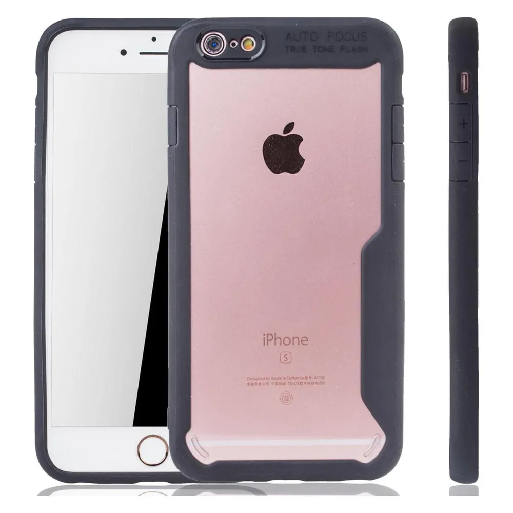 König Design Apple iPhone 6 / 6s Plus Hülle Case Handy Cover Schutz Etuis Schutzhülle Schwarz (Apple iPhone 6 Plus, Apple iPhone 6s Plus)