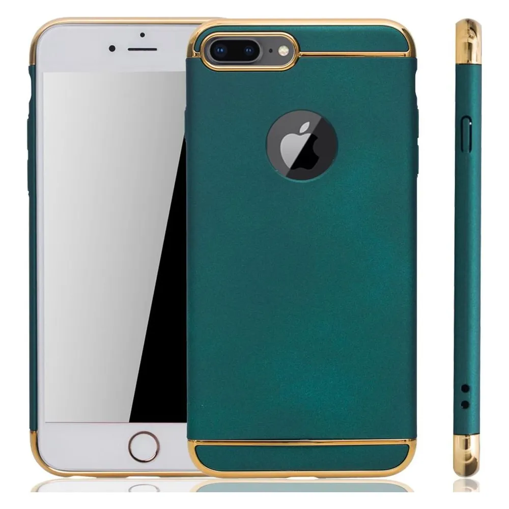 König Design Apple iPhone 7 Hülle Case Handy Cover Schutz Tasche Schutzhülle Etui Bumper Grün (Apple iPhone 7)