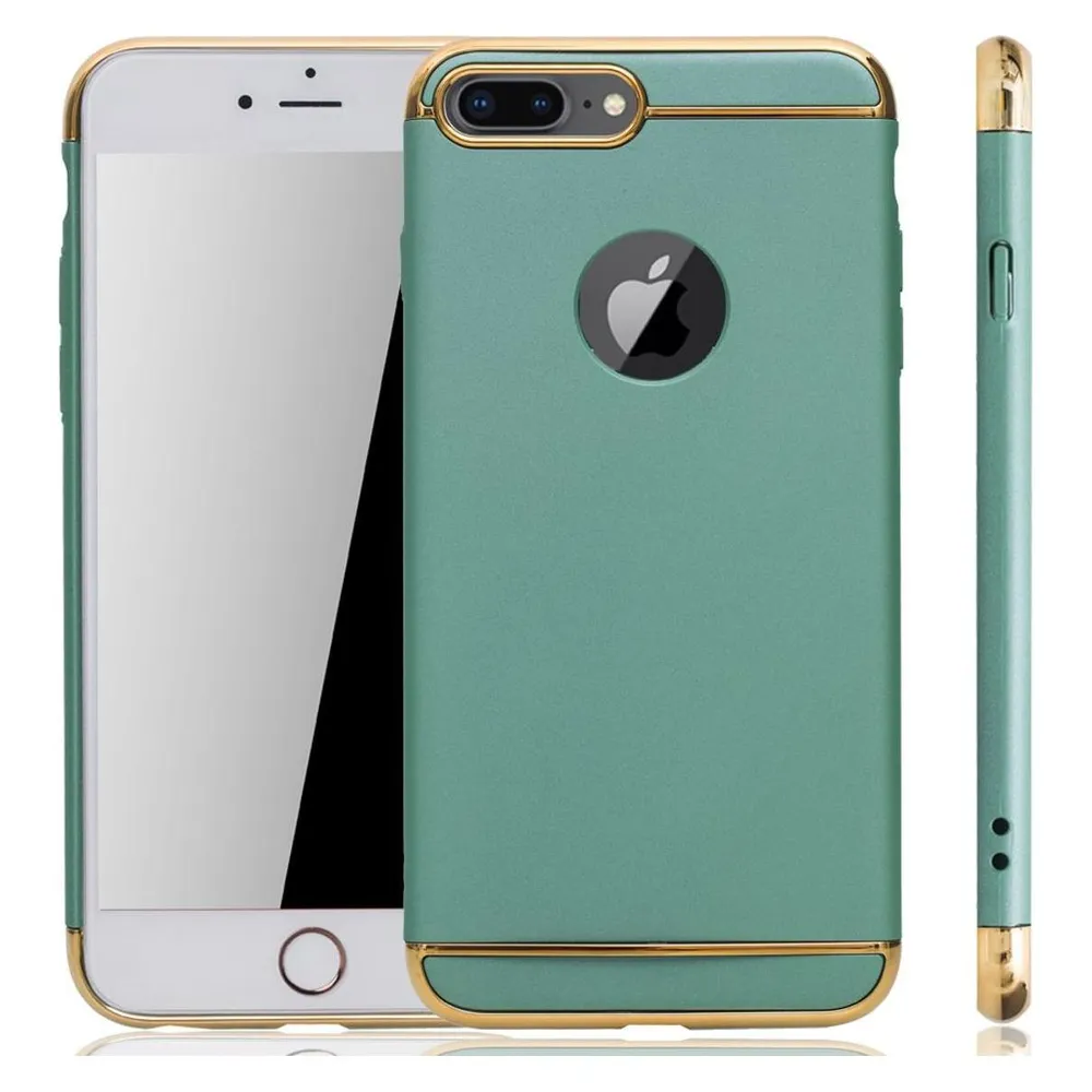 König Design Apple iPhone 7 Hülle Case Handy Cover Schutz Tasche Schutzhülle Etui Bumper Grün (Apple iPhone 7)