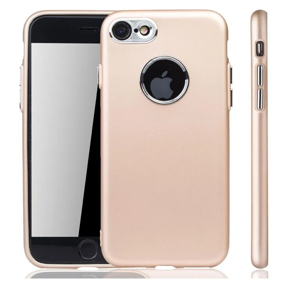 König Design Apple IPhone 7 Hülle Case Handy Cover Schutz Tasche Schutzhülle Bumper Etui Gold (Apple iPhone 7, Apple iPhone 8)
